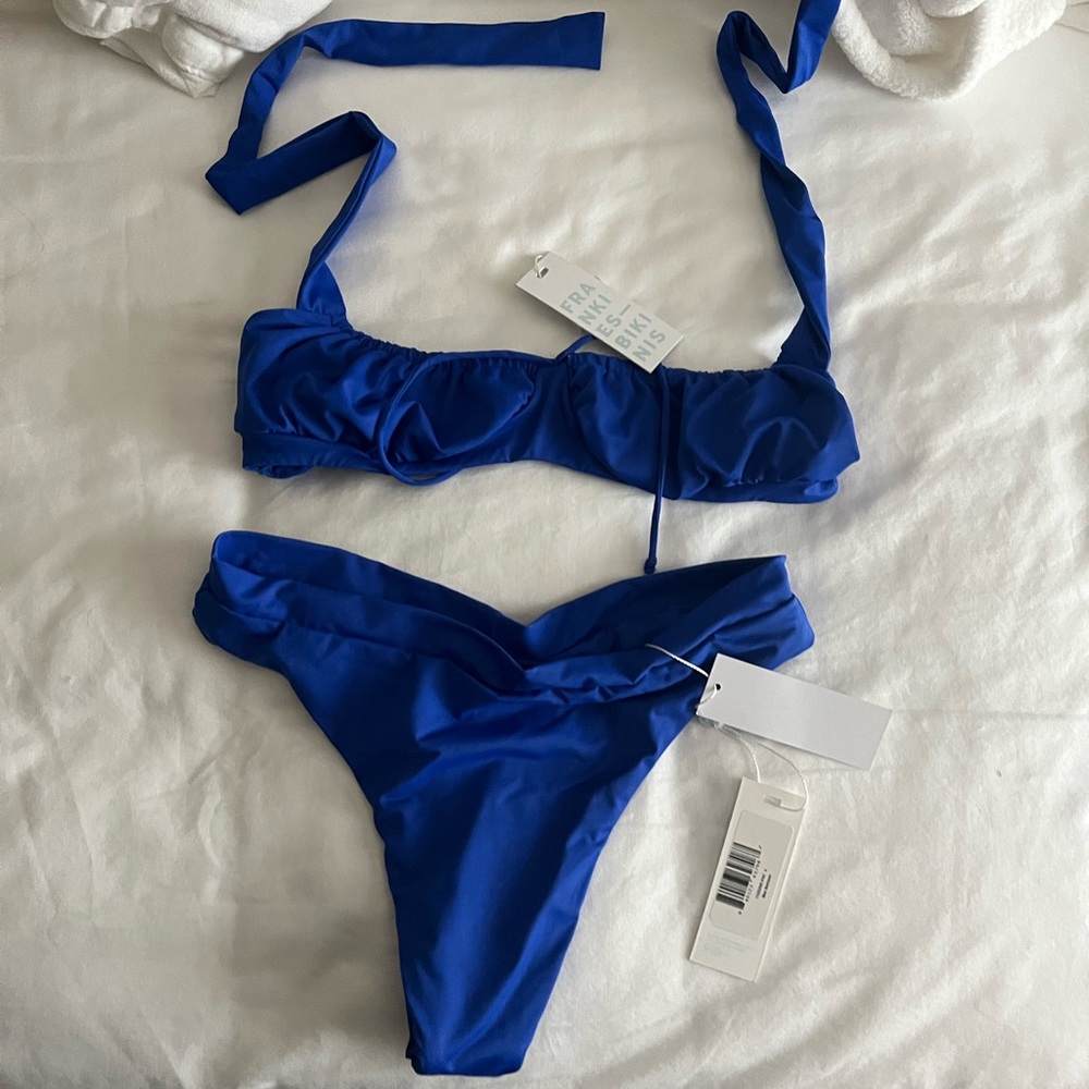 Frankie’s bikinis blue bikini